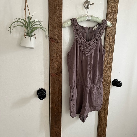 Anthropologie Mine Women’s Medium Rustic Bohemian Romper with Pockets - Picture 5 of 14